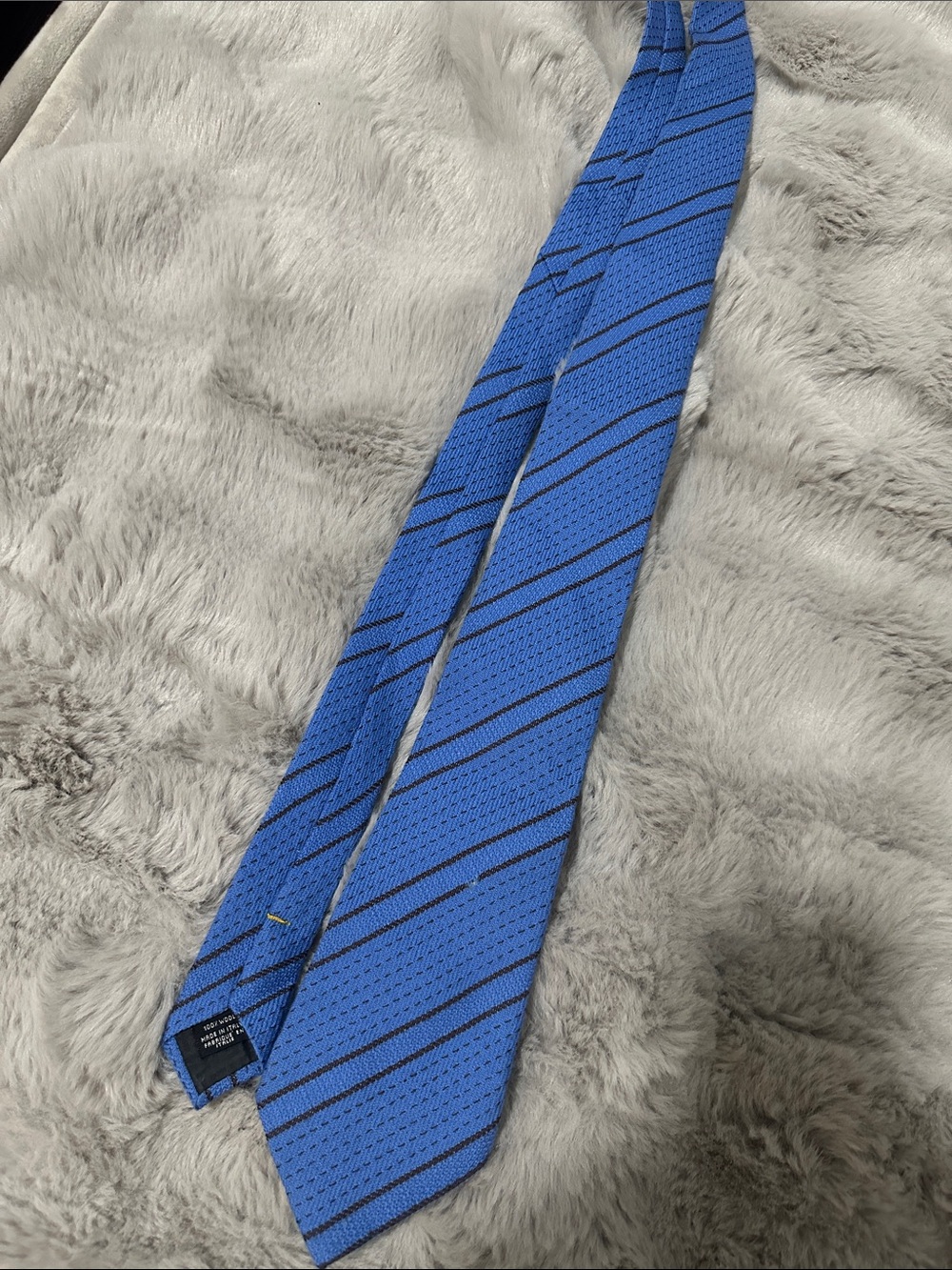 Fendi Royal Blue Diagonal Stripe Men's Tie